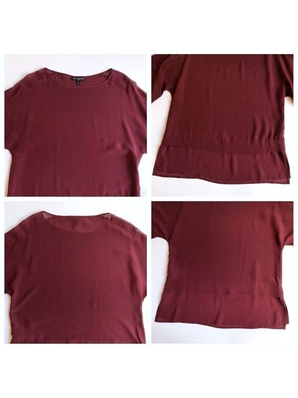 Banana Republic Silk Sheer Panel Top - Picture 4 of 8